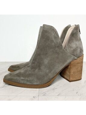 New! Steve Madden Cedar Gray Suede Bootie 10M